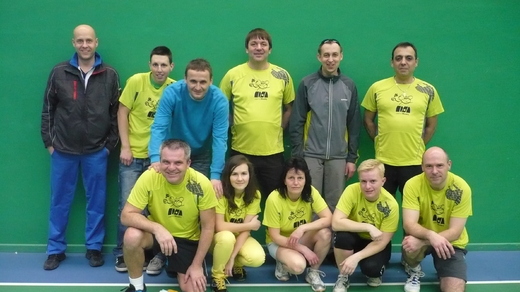 Vítězné družstvo badmintonistů