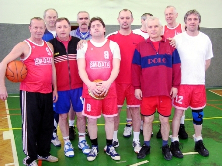 Družstvo basketbalových veteránů Sokola Židlochovice