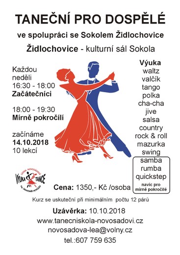 Taneční pro dospělé 2018